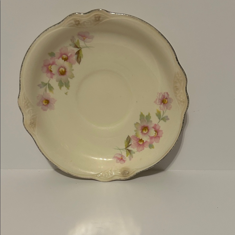 Homer Laughlin Vintage Virginia Rose Saucer